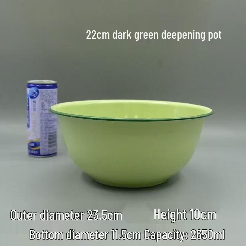 OLOEY Retro Enamel Deep Soup Bowl