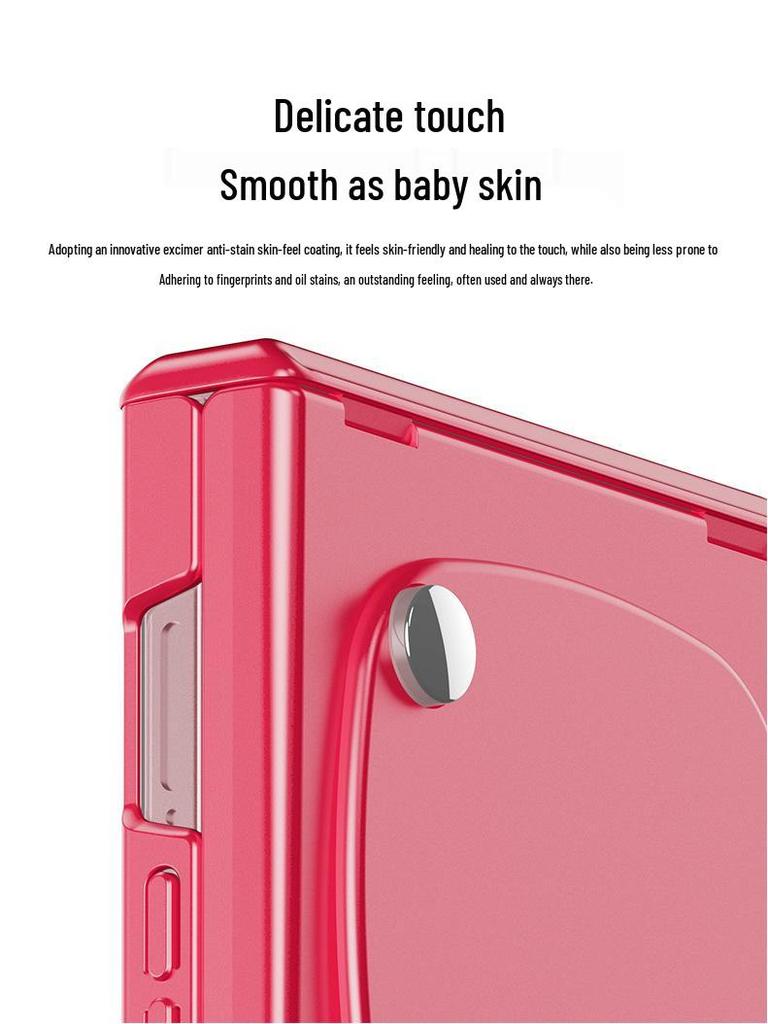 GKK Ultra-Thin Magnetic Makeup Mirror Case for Samsung Z Flip7 - Full Coverage Folding Screen Protection