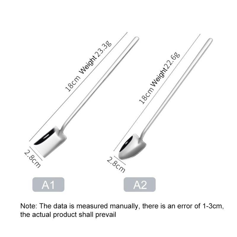 Creative Stainless Steel Shovel Spoon Coffee Spoon Ice Cream Dessert Scoops Teaspoon Kitchen Scoops Fashionable Tableware