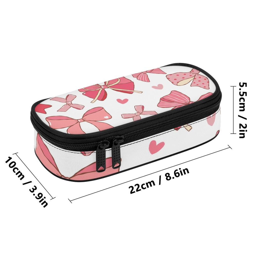 Pen Case Compact Shape 300D Polyester Smooth Zipper with Pen Slots Mesh Pocket and Spacious Main Compartment for School and Study