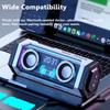 Mini Mecha Bluetooth Speaker Subwoofer RGB Ambient Light Soundbar Wireless TWS Connection Surround Music Box TF Card MP3 Player