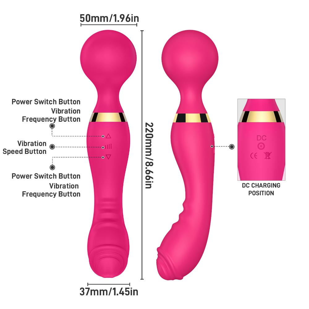 Powerful Wand Vibrators for Women G Spot Dildo Double Vibrating Massage AV Stick Clitoris Stimulator Adult 18 Sexy Sex Toys Shop