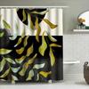 Botanical Shower Curtain Eucalyptus Greenery Leaf Pattern Nature Decor Bathroom Fabric Backdrop Waterproof Modern Farmhouse Styl