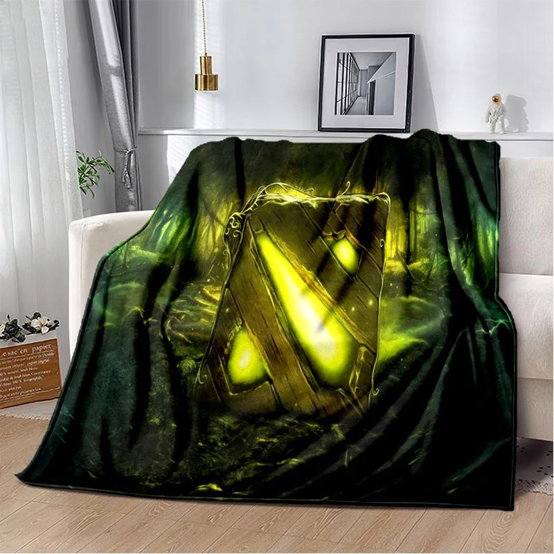 3D Klassiker Spiel Dota2 Gamer Decke, Weiche Wohndecke für Zuhause Schlafzimmer Bett Sofa Picknick Reise Büro Ruhe Abdeckung Decke Kinder