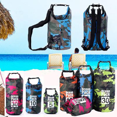 2/5/10/20/30L Portable   Waterproof Dry Bag Rafting Diving Accessories River Ocean Backpack Beach Swimming Bags