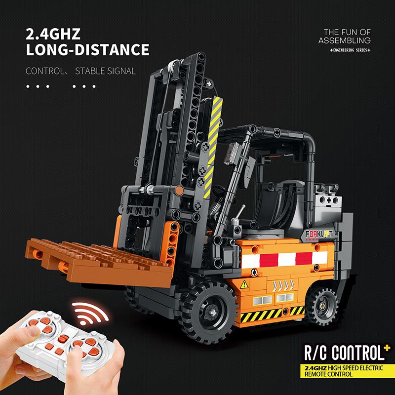 High-Quality 722Pcs High-Quality Remote High-Quality Control High-Quality Forklift High-Quality Moc Construction Set High-Quality Building