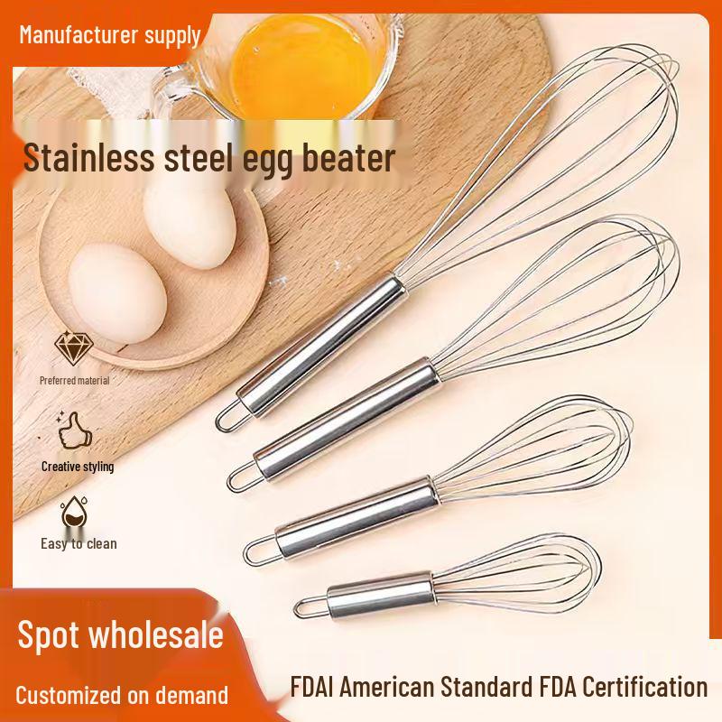Stainless Steel Mini Egg Beater Whisk for Baking