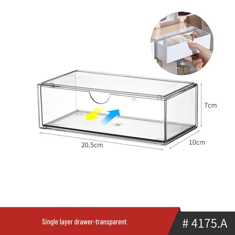 Armoire Miroir de Salle de Bain en Acrylique & Support de Rangement pour Cosmétiques