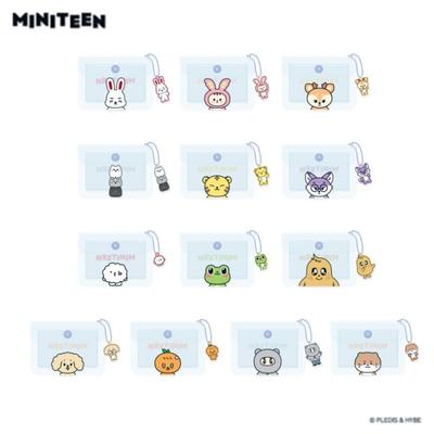 MINITEEN PRZEZROCZYSTA KIESZONKA DO PRZECHOWYWANIA Z PVC SEVENTEEN GOODS, Oficjalny, Oryginalny, Autentyczny, KPOP