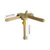 Rotating Bird Perch Toy For Small Parrots Exercise Stand Natural Windmill Chewable Decors Promotes Dental Health HX6C