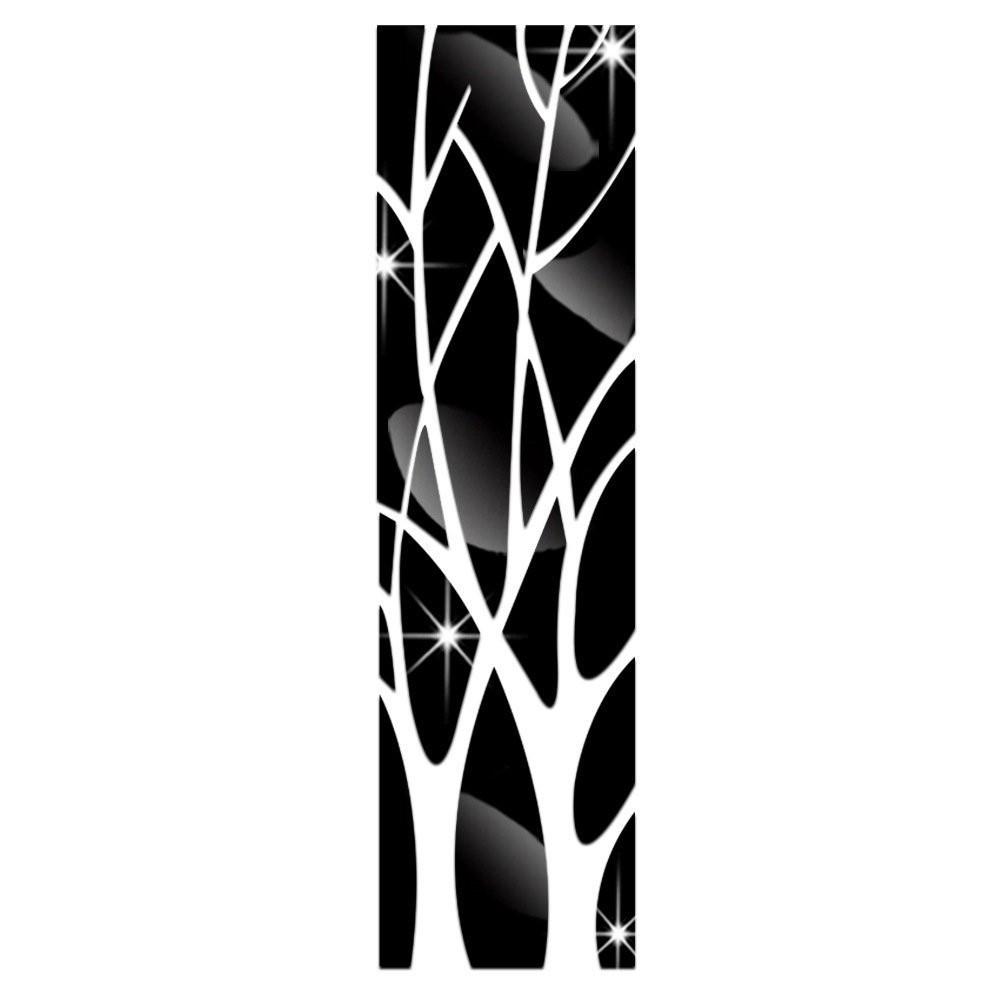 Adesivo da Parete Specchio Albero Fortunato Acrilico 3D per Decorazione Domestica In Soggiorno, Ristorante, Ingresso o Sfondo TV.
