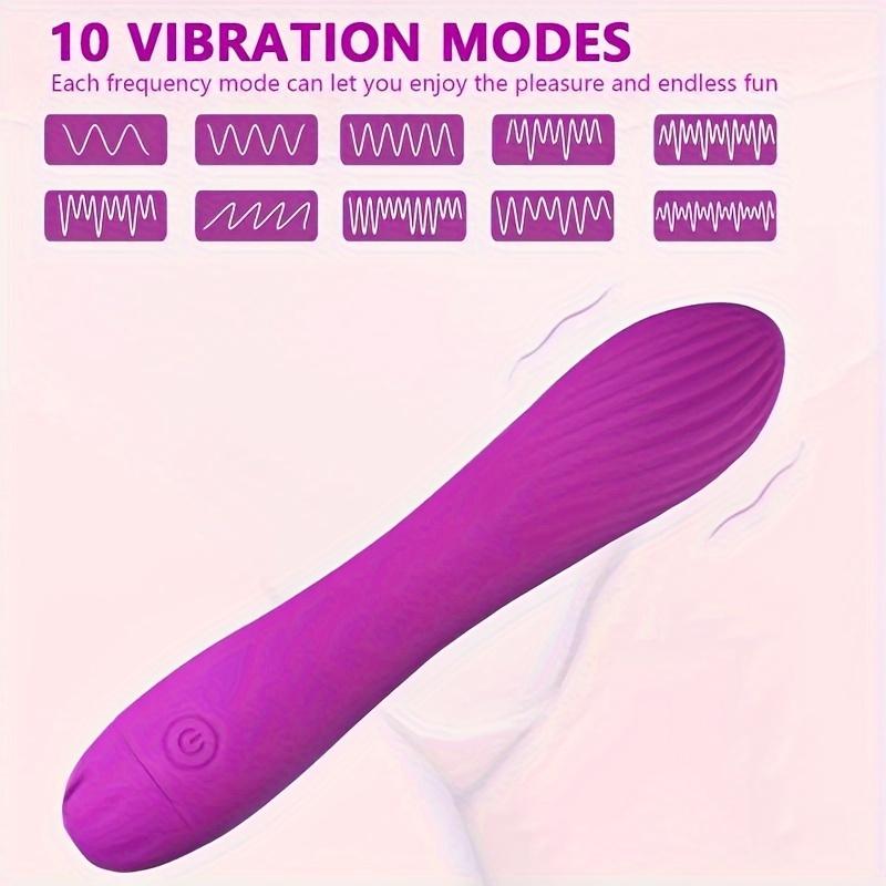 Female Adult AV Vibrator Female Flirting Masturbator USB Powered with 10 Vibration Modes Quiet Cordless Massager G-Spot Stimulation Couple Sex
