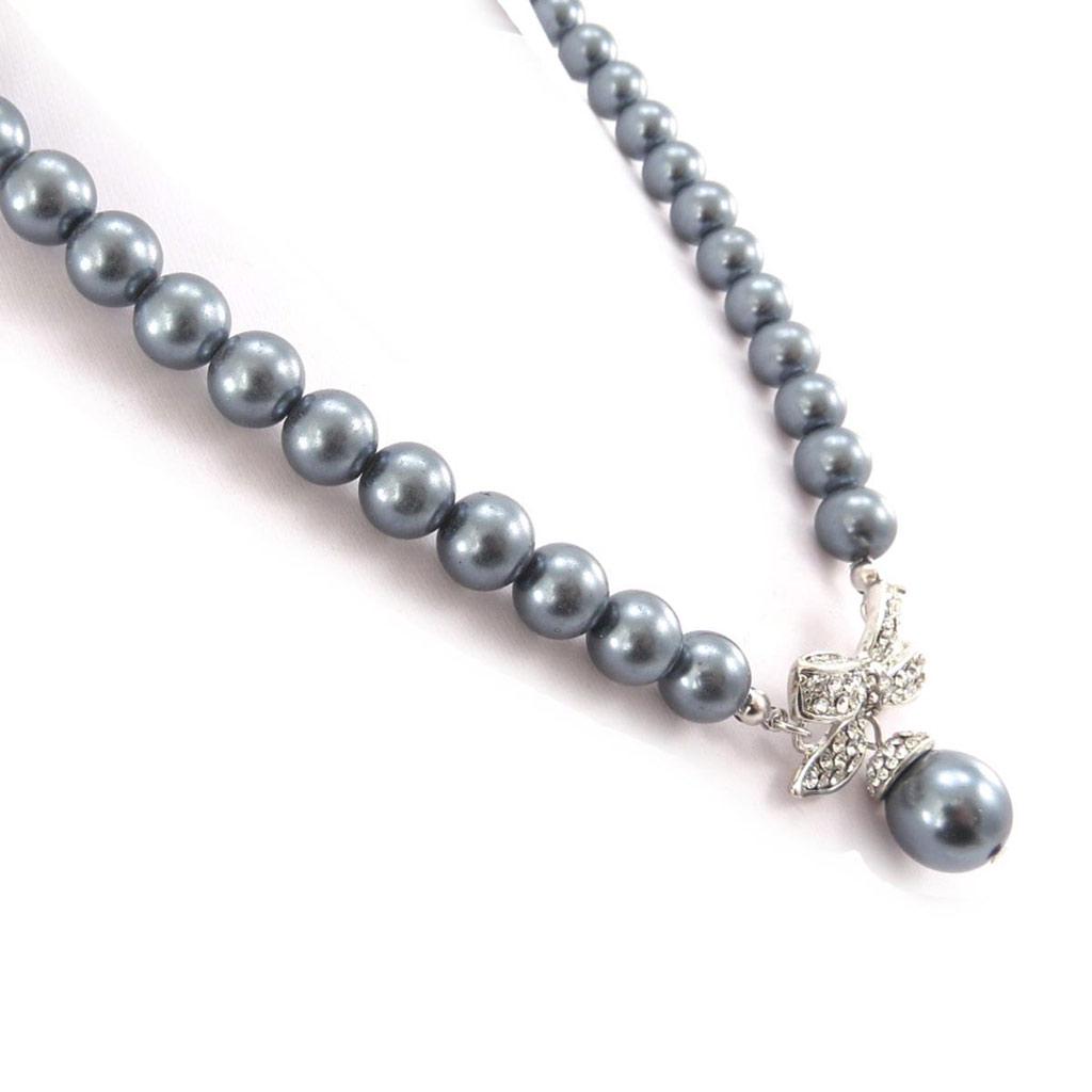 Les Trésors De Lily [J7711] - Gray 'Sissi' Necklace