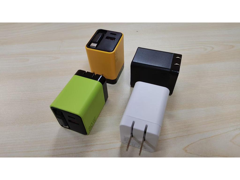 80W GaN Charger for Apple: Fast Charging Multi-Port Head with Built-in Cable