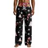 Men's Funny Sleep Pants with Brief Print for Halloween Novelty Pants