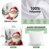Santa Claus And Snowman Pillowcase Printed Polyester 45X45Cm Throw Pillowcover Decorative Sofa Cushion Pillowslip Home Decor