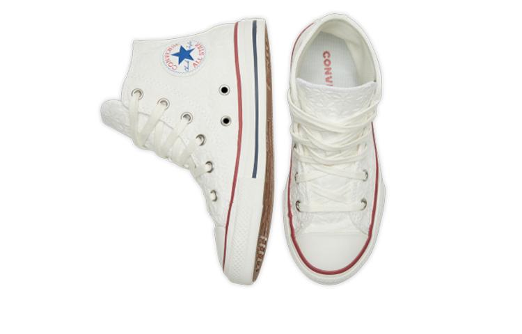 Converse Chuck Taylor All Star Comfortable High Top Kids Canvas Shoes White Children Aged 3 7 Years Old 668030C