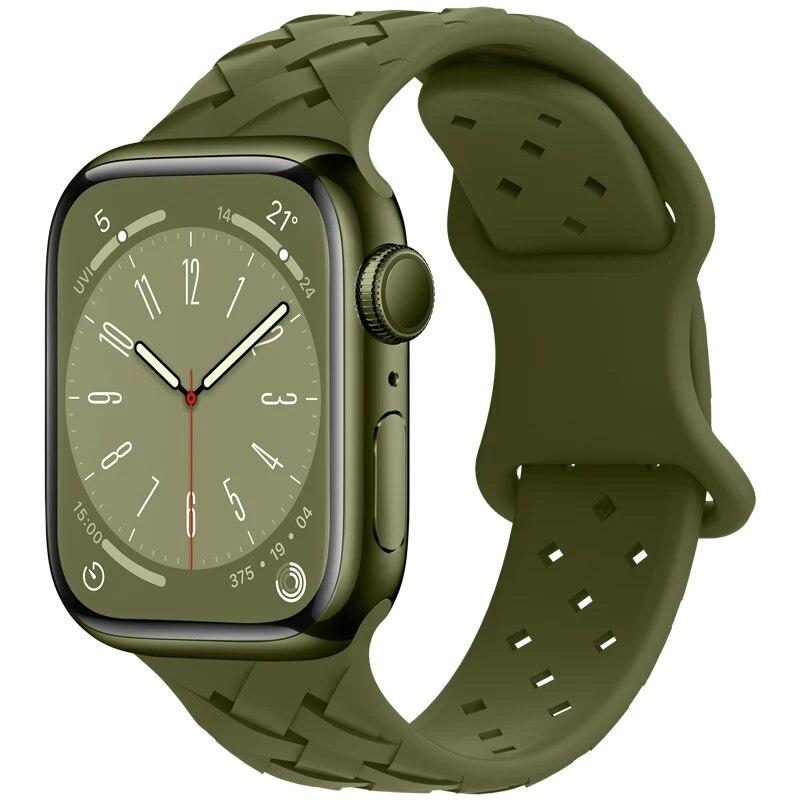 Silikonový řemínek pro řemínek Apple Watch 44 mm 45 mm 49 mm 42 mm 41 mm 40 mm 38 mm řemínek k hodinkám Apple Watch Náramek iwatch Series 3 4 5 6 7 8 9 SE Ultra2