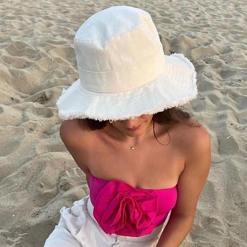 Hyun-Ah Style Bucket Hat Adjustable Hiking Hat Fashionable Fisherman Cap  Four Seasons