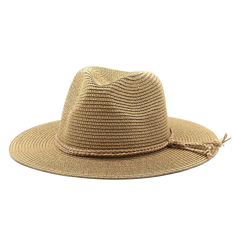 eBay straw hat top hat women's outdoor beach sunscreen sunshade jazz hat