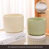 Elegant Large Ceramic Flower Pot with Saucer for Home - Light Luxury Style Ideal for Orchids, Succulents, and Green Plants