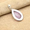 Ювелирный кулон ручной работы из стерлингового серебра 925 пробы с розовым халцедоном для женщин