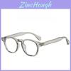 Vintage Round Glasses With Blue Light Blocking Resin Lenses For Stylish Women