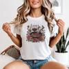 Culinary Food Cooking Womens T-Shirt Floral Wine Design