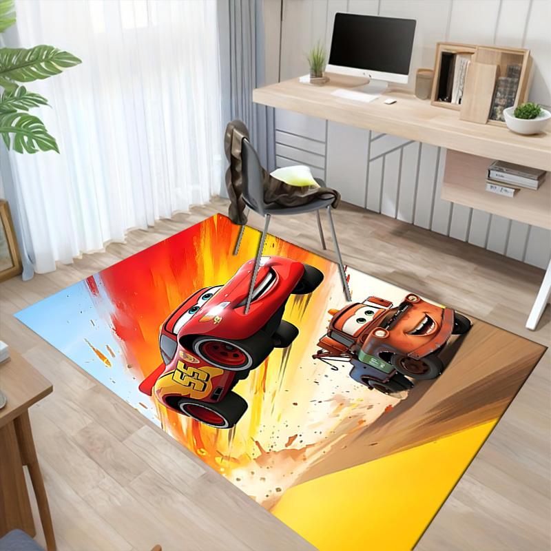 Cars Adventure Carpet For Playroom Bedroom Living Room Sofa Home Decorkids Game Area Rug Nonslip Floor Mat