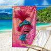1pc Trolls Beach Towel, Beach and Seaside Swimming Pool Equipment, Fashion Pattern, Rectangular, Travel Essentials