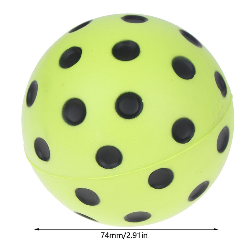 1/3Pcs Durable Indoor Pickleball Balls 74Mm Training Paddle Ball Pu Foam Pickleball Soft Silent For Competition And Practice
