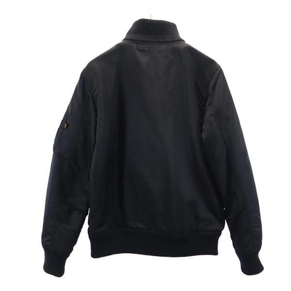 ALPHA INDUSTRIES Long Sleeve Batting Jacket L Quilted Back Logo Men's Used