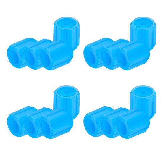 Glow-in-The-Dark Tire Valve Caps Set Universal Waterproof Lights Stem Covers Wear-Resistant Vehicle Tire Valve Caps