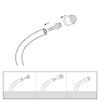 Hydraulic Brake Hose Shortening Set with Insert and Connecting Nut for For sram