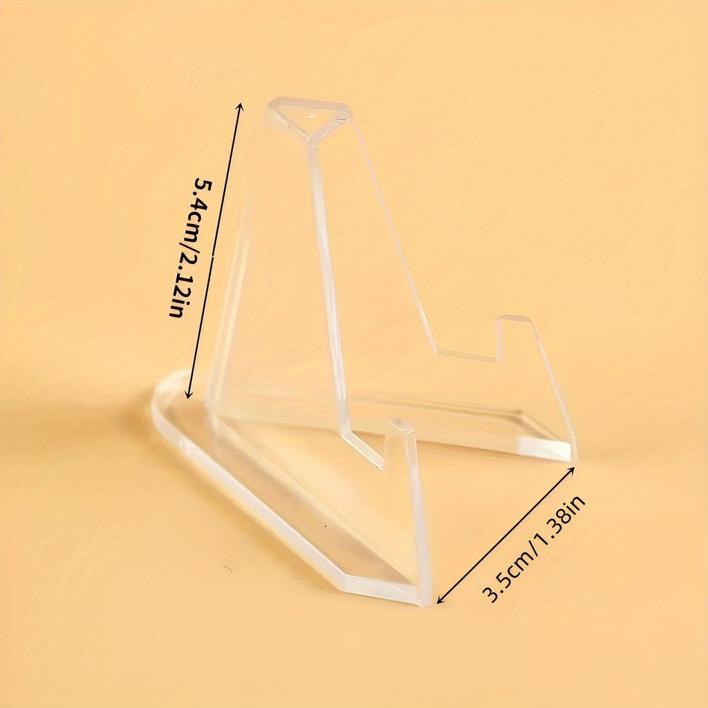 5pcs Acrylic Display Stands, Display Bases, Small Collectible Display Platforms, Multifunctional Holders for Collectibles