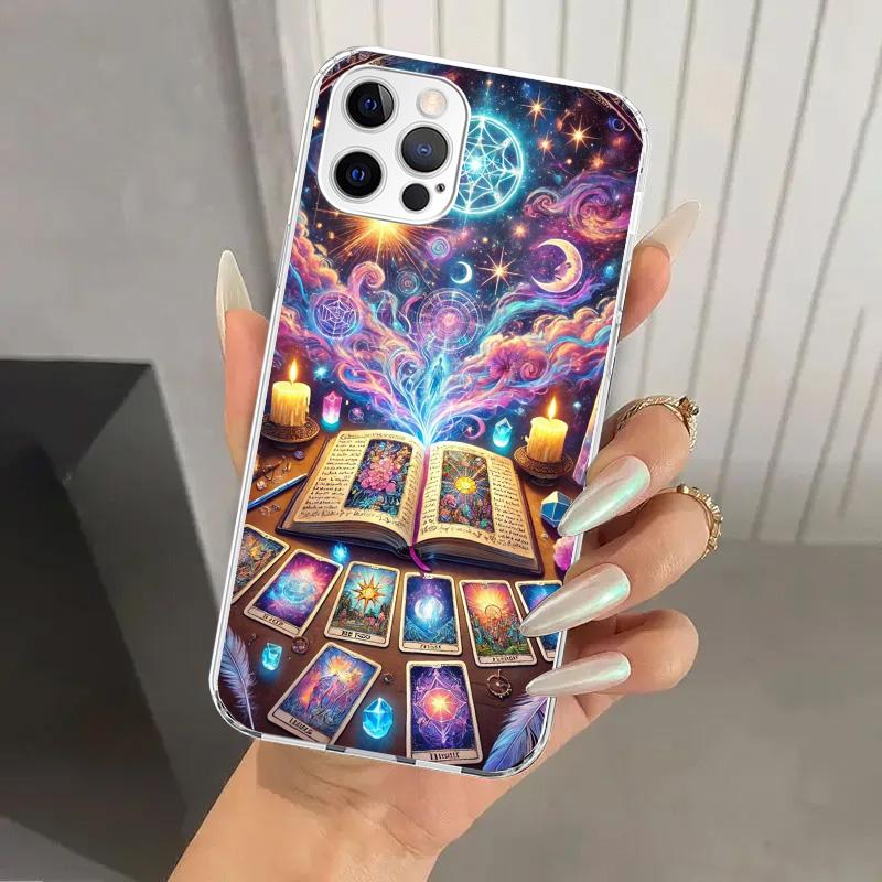 Witch Tarot Card Phone Case for Iphone 17 Air 16 15 Plus 14 13 Mini 12 11 Pro Max 16E 7 8 SE 2020 Soft Funda Print Shell 17 Air