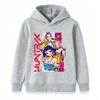 Kids Boys Girls Hoodie Cartoon Music Idol Group Print Long Sleeve Pullover Hooded Sweatshirt Casual Streetwear For Children Hip Hop Style Top