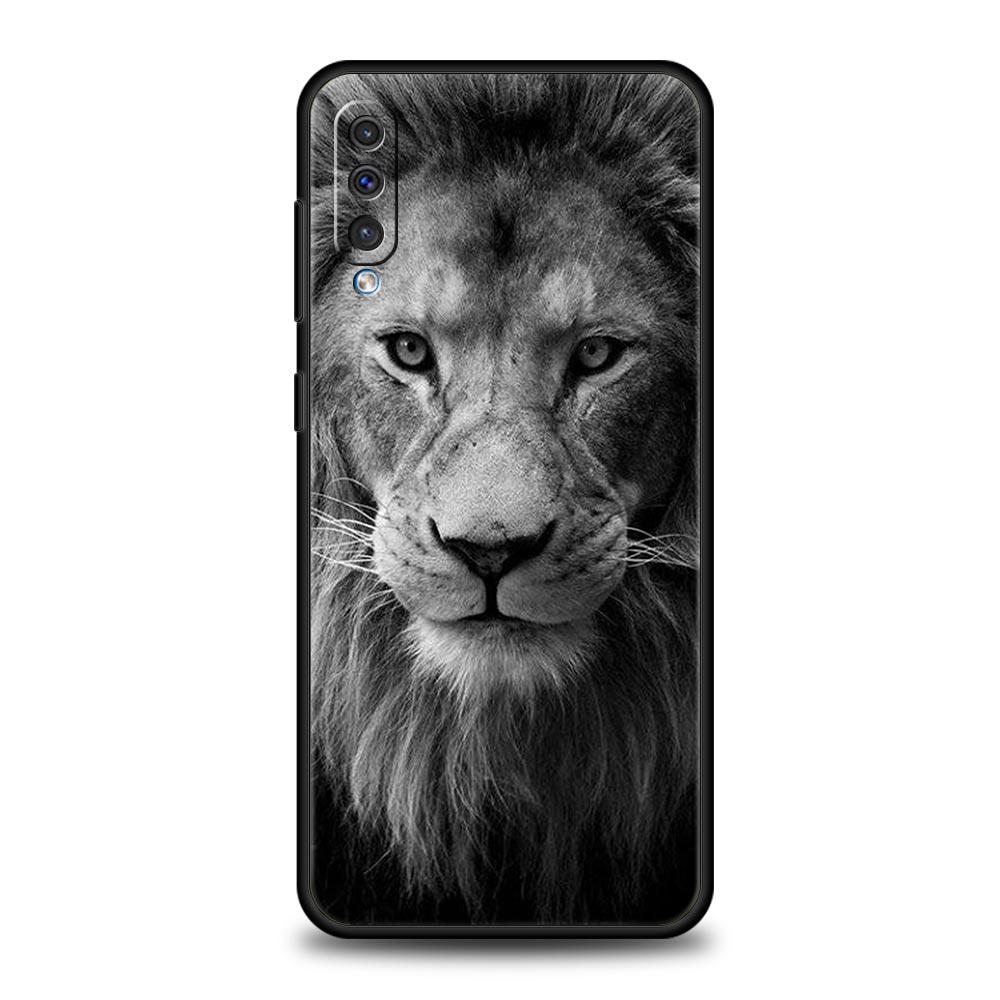 Lion Wild Animals Phone Case For Samsung A54 A52 A24 A14 A50 A72 A70 A30 A40 A20S A20E A02S A12 A22 A34 A42 A32 5G A04s Cover