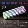 Dierya DK63 Wireless Gaming Mechanical Blue Switch Mechanical RGB Full Key English Compatible Blue Keyboard, Bluetooth/2.4G/Wired Connection,
