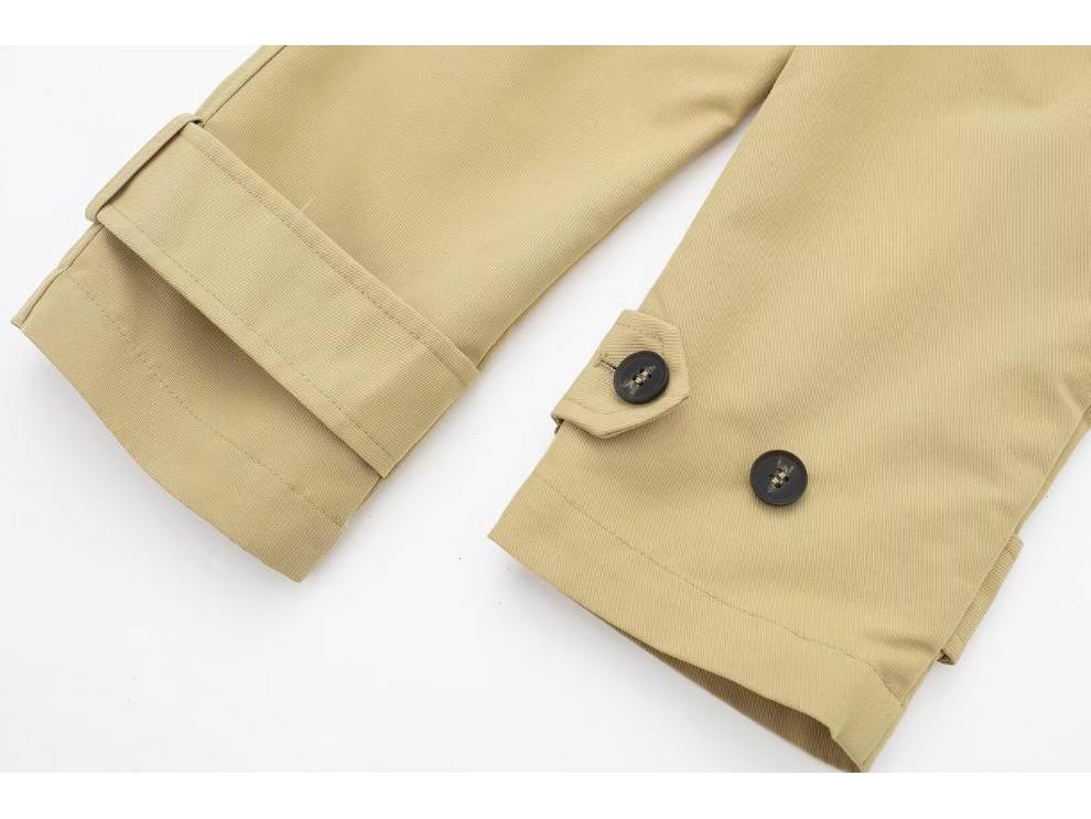 Nový jarní dámský ležérní krátký trenčkot ve streetovém stylu