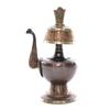 Tibetan Gilded Offering Bumpa Pot Nepal Purple Copper Engraved Holy Water Bottle Career Treasure Vase