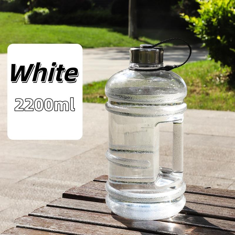 74.5oz Large Capacity Sports Water Jug Training Sports Workout Drink Bottle Portable Outdoor Cups Gym Camping Gallon Bottle 2.2L