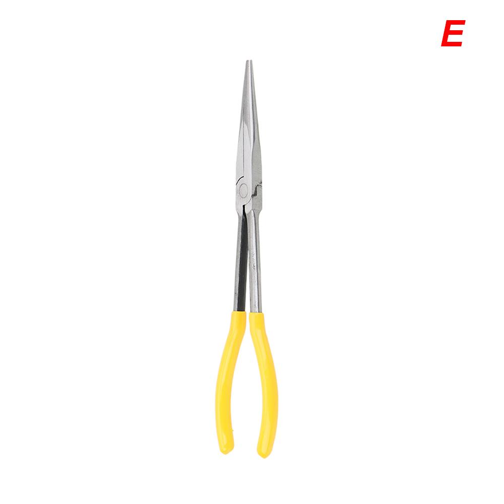 Motorcycle Repair Removal Tools Extra Long Nose Pliers Spanner Clips Straight Bent Tip Mechanic Equipment DIY Auto AccessoriesGood product