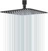 New 8/10/12Inch Rainfall Shower Heads Stainless Steel Square Showerhead Ultra Thin Waterfall Shower Head Pressurized Shower Head