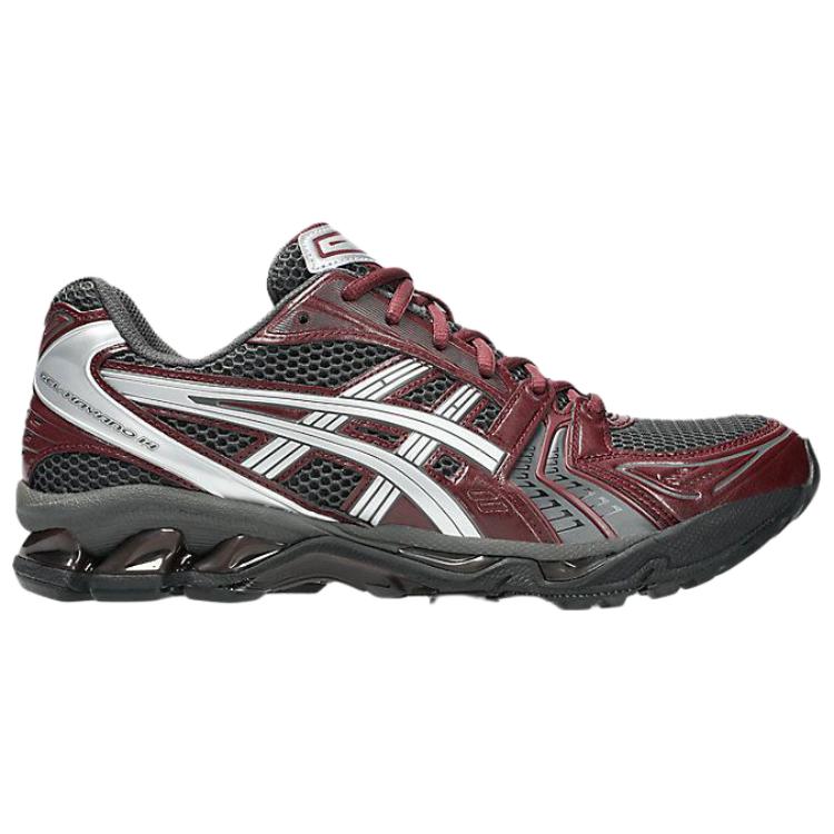 Asics Gel Kayano 14 Burgundy Obsidian Grey Unisex Sneakers Red Pure-Silver 1203A537-022