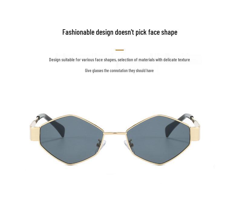 2024 Trendy Women's Diamond-Styled Metal Sunglasses - European & American Street Fashion
