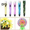 Printing Pen Filament 3D Painting Pen with LED Display Kids DIY 3D Printing Supplies for Doodlers Educational Toy