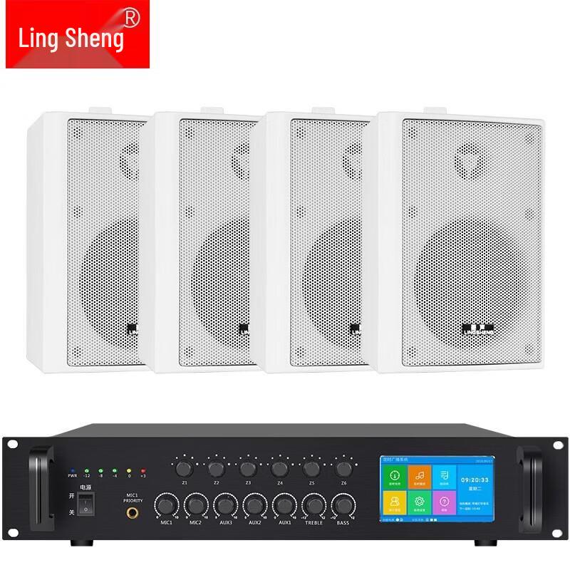 LINGSHENG Bluetooth Public Address Amplifier & Speaker System CN Plug (adapter Included)