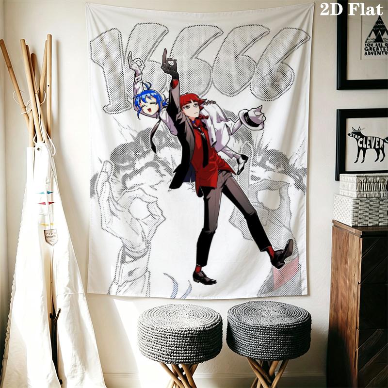 Iruma kun Wall Tapestry Aesthetic Wall Hanging Printed Fabric Blanket Decorative Tapestries for Bedroom Living Room Home Decor