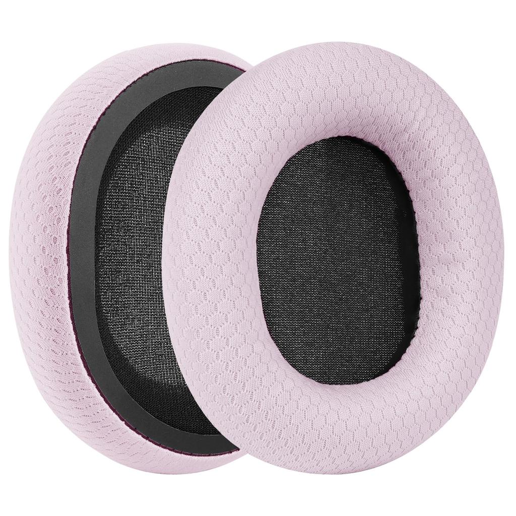 Geekria Comfort Compatible with OneOdio A70 and A71 Mesh Fabric Cup Pads Earpads, Headphones, Ear/Ear (Pink)